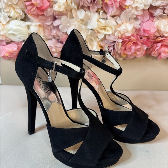 Michael Kors Black and White Patent Leather Heels - Picture 5 of 6